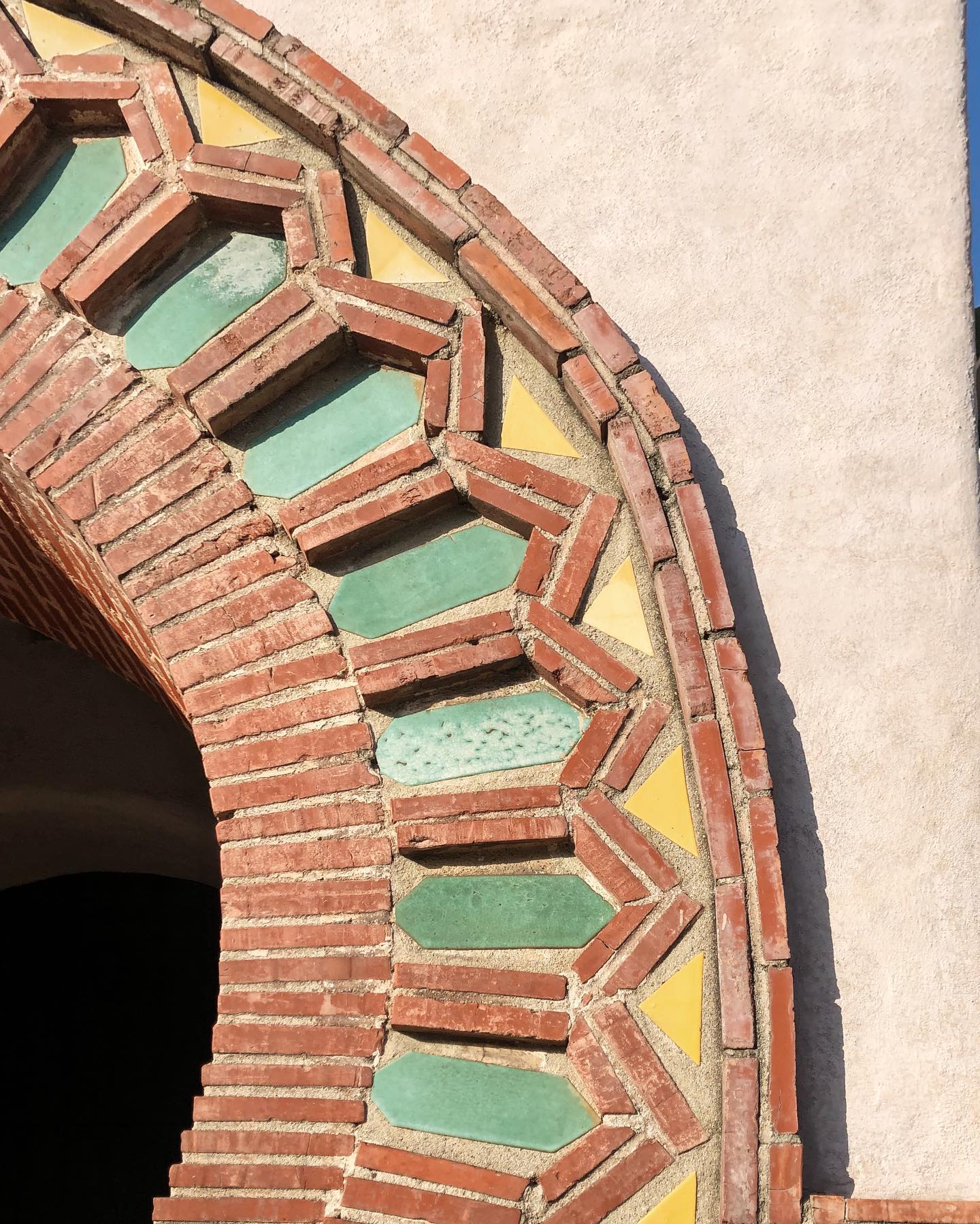 Union Station tiled arch detail, Los Angeles
